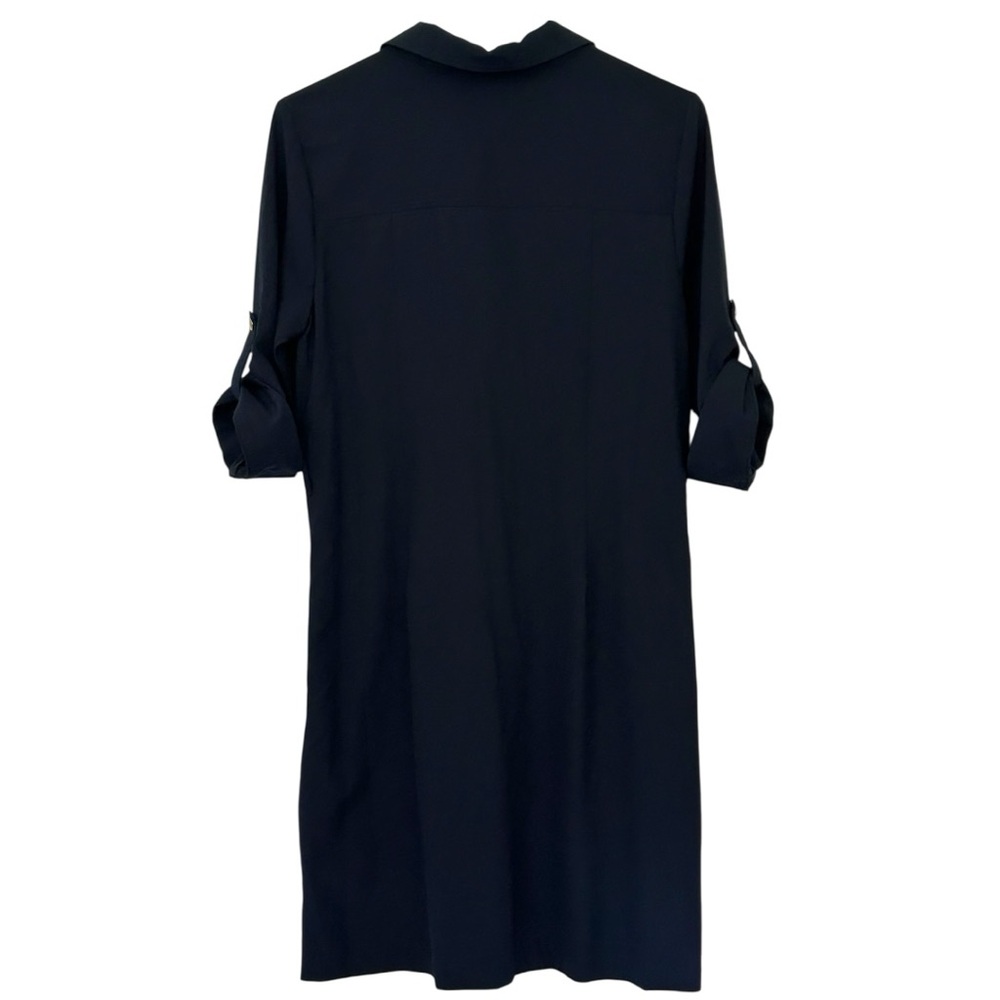 Gibson Latimer‎ Women’s Navy Zip-Up Shirt Dress Sz S - Picture 2 of 6
